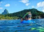 Snorkeling Just Offshore at Anse Chastanet Beach